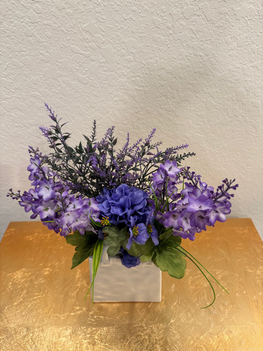 Lilac and Lavender Flower Arrangement