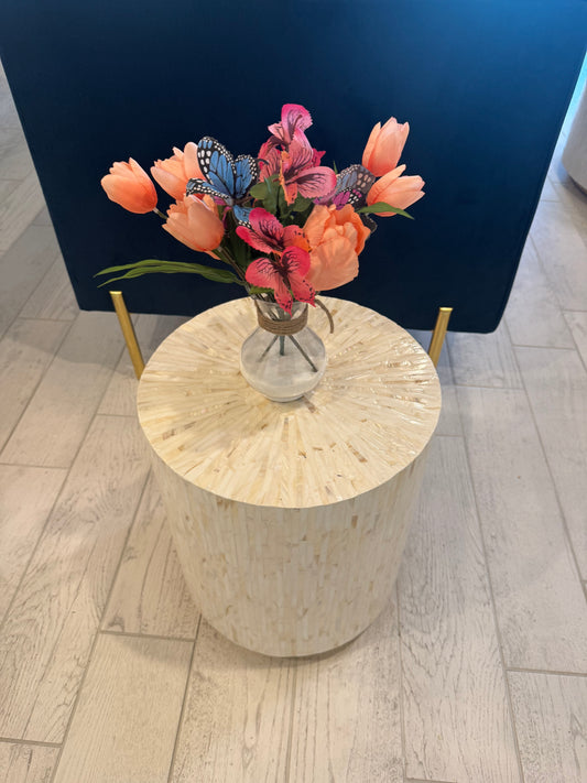 Artificial Floral Arrangement-Tulips and butterflies