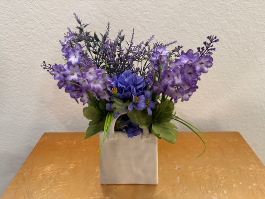Lilac and Lavender Flower Arrangement